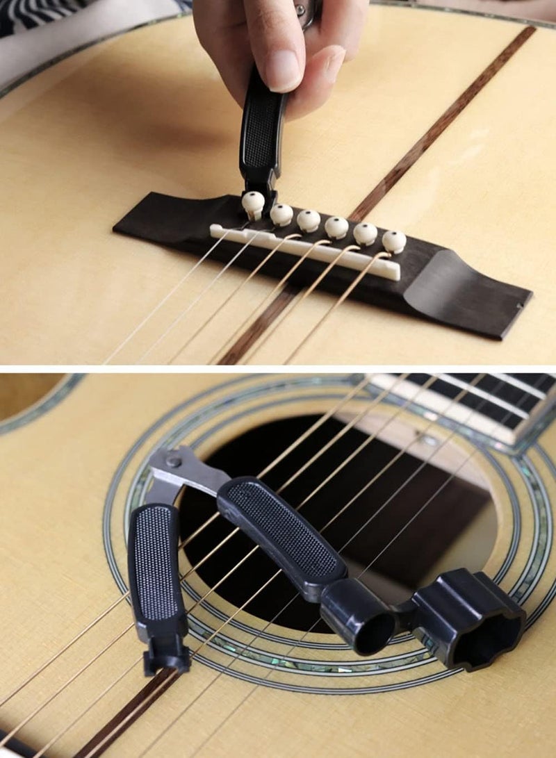 Aliotech Professional Guitar String Winder Cutter and Bridge Pin Puller, 3 in 1 Multifunctional Guitar Maintenance Tool - Image 4